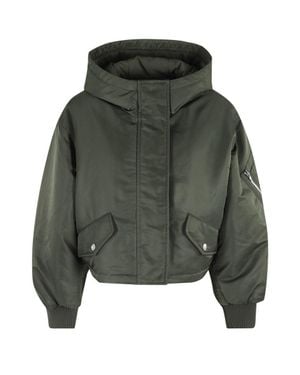 Stand Studio Cropped Forest Polyamide Matilda Jacket - Green