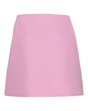Ferragamo Wool Mini Skirt - Pink