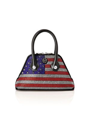 Philipp Plein Majestic Handbag American Flag Small - Blue