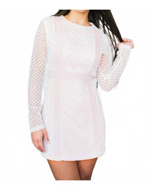 Ariti Kaziris Glitter Mini Party Dress - White