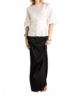 Beryll Naomi Silk Skirt - Black