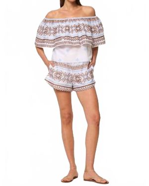 MISA Los Angles Noah Pull-On Shorts - White