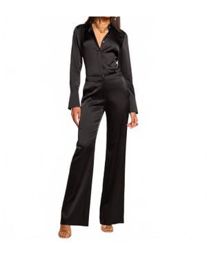 Ramy Brook Marvia Stretch Silk Pants - Black
