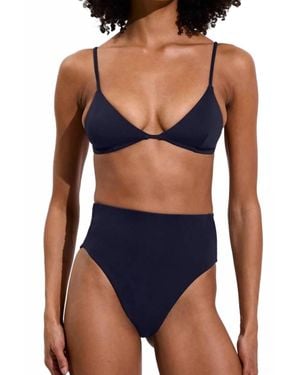 Left On Friday Sandy Triangle Bikini Top - Blue