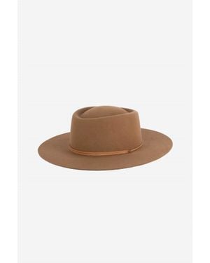 Gigi Pip Wren Telescope Crown Hat - Brown