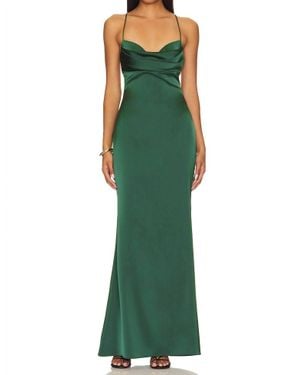 Katie May Tara Long Dress - Green