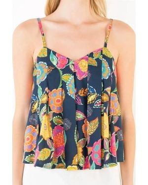 Thml Floral Pattern Tank Top - Blue