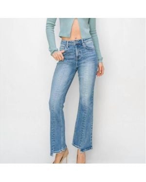 Risen High Rise Ankle Flare Jeans - Blue