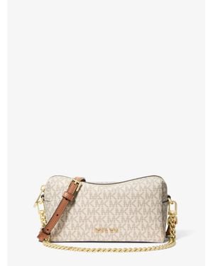 Michael Kors Bryant Small Signature Logo Crossbody Bag - Natural