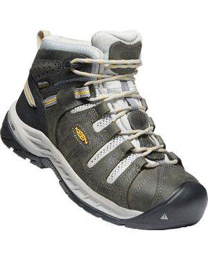 Keen Steel-Toe Mid-High Work Boots - Black