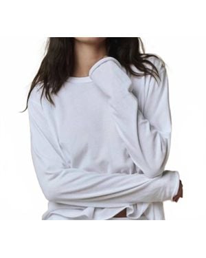 The Great Long Sleeve Crop Tee - Gray
