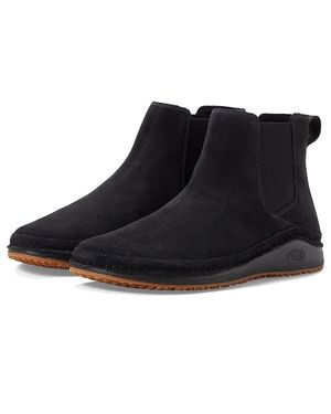 Chaco Paonia Jch109576 Suede Slip-On Chelsea Boots Khd1744 - Black