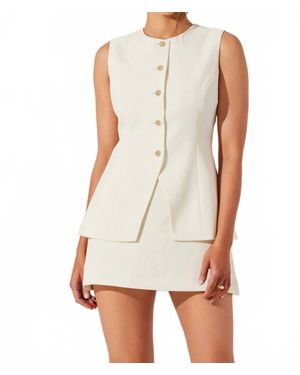 Astr Dilone Vest Mini Dress - White