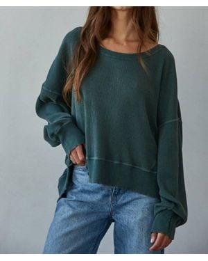 By Together Homebody Pullover Top - Green