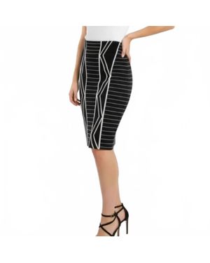 BCBGeneration Print Bandage Mini Skirt - Black