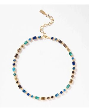 Native Gem Atlantis Crystal Necklace - Metallic