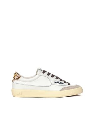 Autry Windscape Low Leather Suede Low-Top Sneakers - Natural