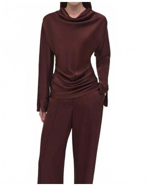 Jonathan Simkhai Victoria Draped Top - Red