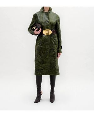 Silvia Tcherassi Nilo Trench Coat - Green