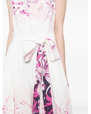 Saiid Kobeisy Crepe Printed Jumpsuit - Pink