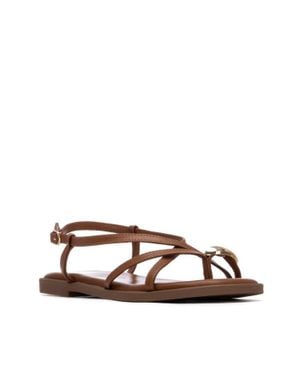Xti Strap Sandals - Brown