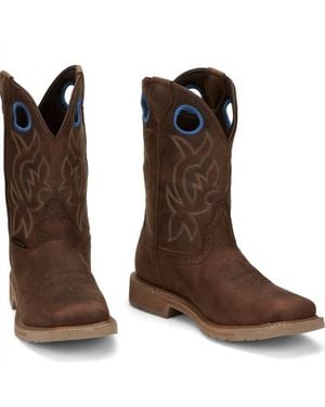 Justin Boots All Around Waterproof Work Boots - Brown
