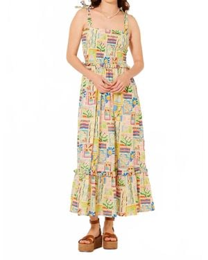 Bila77 Linda Floral Dress - Metallic