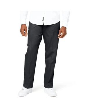 Dockers Signature Khaki Pants Stretch Straight Leg Ups991 - Blue