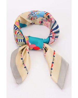 TRUEDAMES Creative Multi Print Bandana For Effortless Flair - Blue