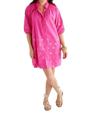Caryn Lawn Celia Sequin Dress - Pink