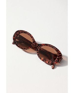 I-SEA Oval Celandine Sunglasses - Brown