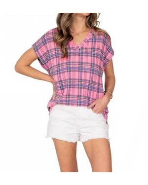 Sew In Love Cap Sleeve Top - Purple