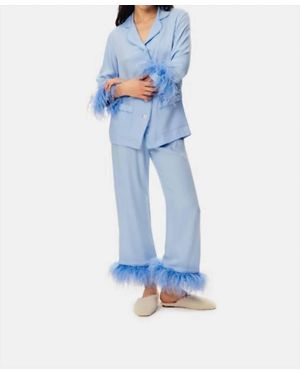 Sleeper Double Feather Party Pajama - Blue