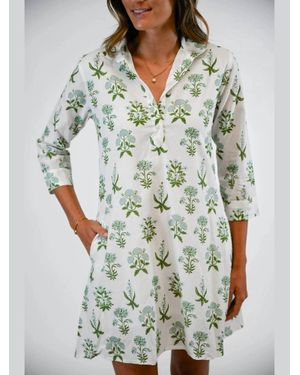Victoria Dunn Sully Mandarin Dress - Gray