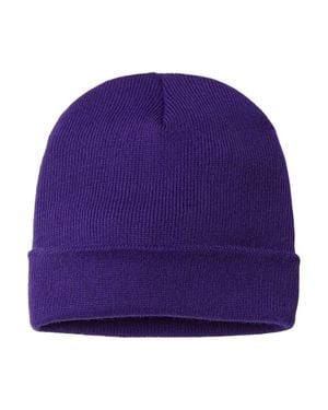 CAP AMERICA Usa-Made 12 Cuffed Beanie - Purple