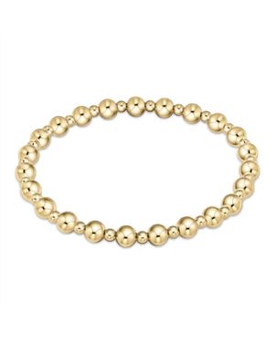 NEWTONE Classic Grateful Pattern Bead Bracelet - Metallic