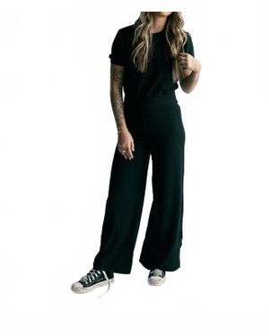 Project Social T Beau Wide Leg Pant - Black