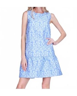 J joy Flounce Dress - Blue