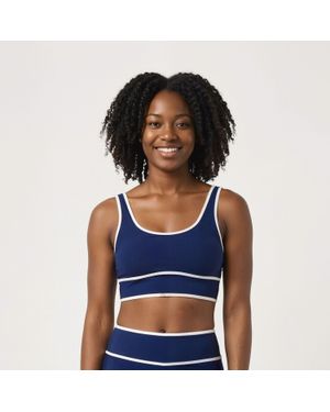 Calypsa Long Line Swimbra Two-Toned Collection - Blue