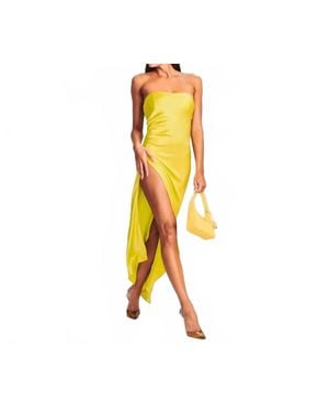 SER.O.YA Dalia Strapless Dress - Yellow