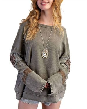Easel Faded Top - Gray