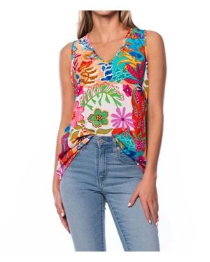 Tolani Vincy Tank Top - Blue