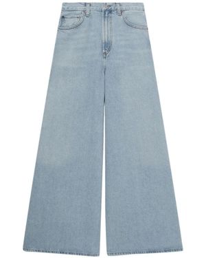 Agolde Nolan High-Rise Wide-Leg Jeans - Blue