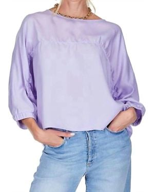 J joy Batwing Pullover Top - Purple