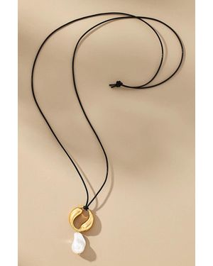 Kozakh Spiral Drop Necklace - Natural