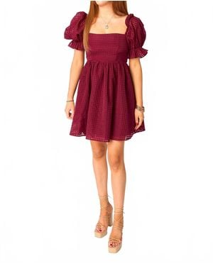 BuddyLove Faye Babydoll Dress - Red