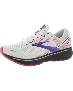 Brooks Ghost 14 Fitness Workout Running Shoes - White