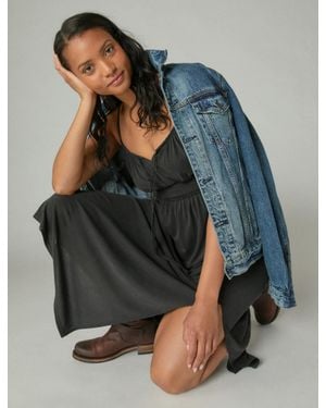 Lucky Brand Sandwash Dress - Gray