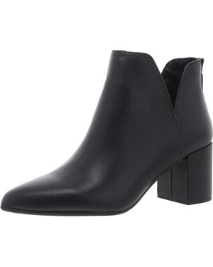 Blondo Tanner Block Heel Leather Ankle Boots - Black