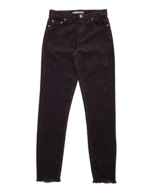Tractr Cropped Corduroy Skinny Jeans - Blue